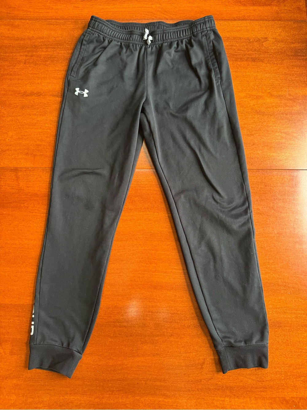 Under Armour Boys Youth XXL Black Loose Fit Athletic Jogger Pants